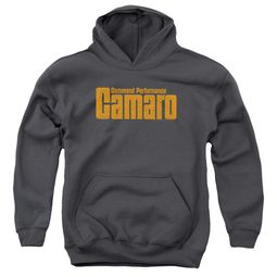 Chevy Kids Hoodie Camaro Command Performance Charcoal Youth Hoody