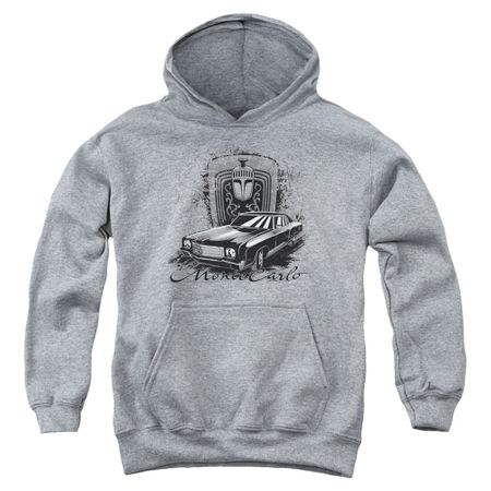 Chevy Kids Hoodie Monte Carlo Sports Grey Youth Hoody