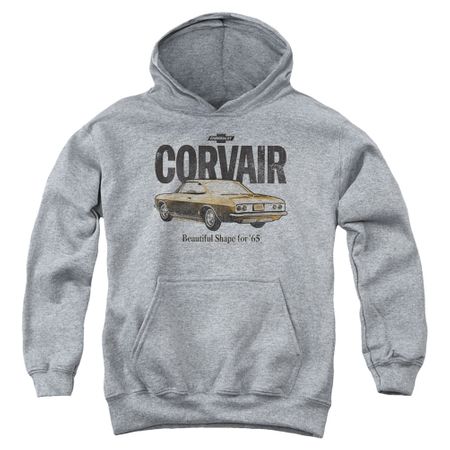 Chevy Kids Hoodie Retro Corvair Sports Grey Youth Hoody