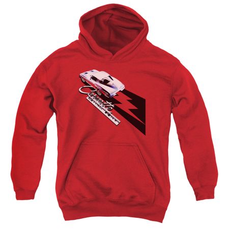 Chevy Kids Hoodie Split Window Stingray Red Youth Hoody