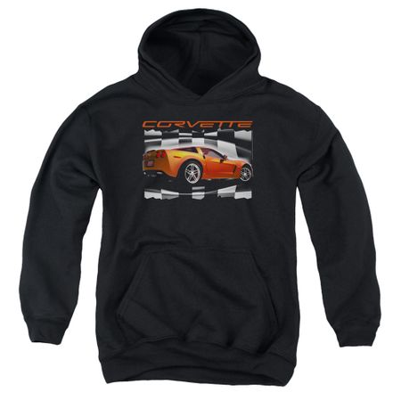 Chevy Kids Hoodie ZO6 checkered Black Youth Hoody