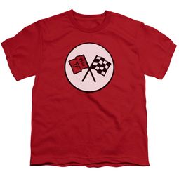 Chevy Kids Shirt Chevrolet 2nd Gen Vette Logo Red T-Shirt