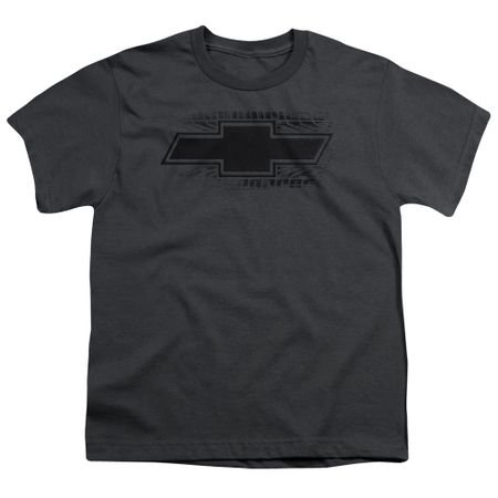Chevy Kids Shirt Chevrolet Bowtie Tire Tread Charcoal T-Shirt