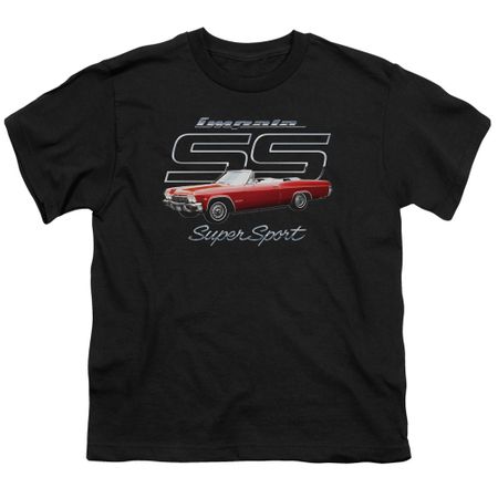 Chevy Kids Shirt Impala SS Black T-Shirt