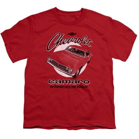 Chevy Kids Shirt Retro Camaro Red T-Shirt