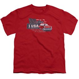 Chevy Kids Shirt See The USA Chevrolet Red T-Shirt