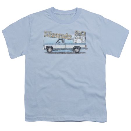 Chevy Kids Shirt Silverado Light Blue T-Shirt