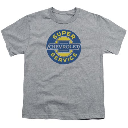 Chevy Kids Shirt Super Service Athletic Heather T-Shirt