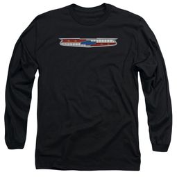 Chevy Long Sleeve Shirt Chevrolet 56 Bel Air Emblem Black Tee T-Shirt