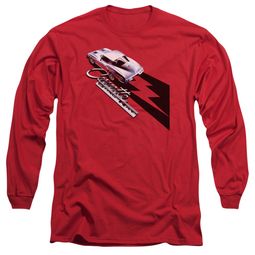 Chevy Long Sleeve Shirt Split Window Stingray Red Tee T-Shirt