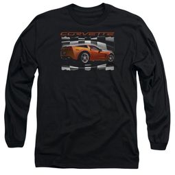 Chevy Long Sleeve Shirt ZO6 checkered Black Tee T-Shirt Chevy Long Sleeve Shirt ZO6 checkered Black Tee T-Shirt