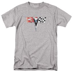 Chevy Shirt 2ND Gen Vette Nose Emblem Athletic Heather T-Shirt