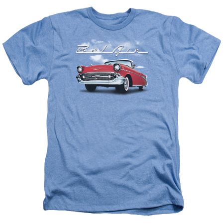 Chevy Shirt Bel Air Clouds Heather Light Blue T-Shirt