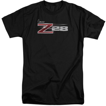 Chevy Shirt Camaro Z28 Logo Black Tall T-Shirt