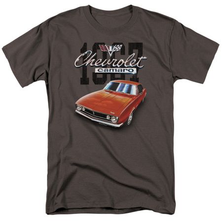 Chevy Shirt Chevrolet 1967 Red Classic Camaro Charcoal T-Shirt