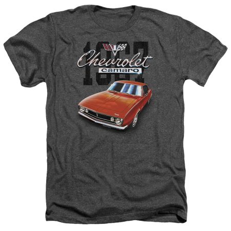 Chevy Shirt Chevrolet 1967 Red Classic Camaro Heather Charcoal T-Shirt