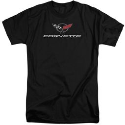 Chevy Shirt Corvette Emblem Black Tall T-Shirt Chevy Shirt Corvette Emblem Black Tall T-Shirt