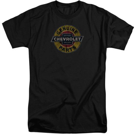 Chevy Shirt Genuine Parts Distressed Sign Tall Black T-Shirt