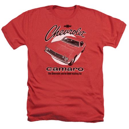 Chevy Shirt Retro Camaro Heather Red T-Shirt