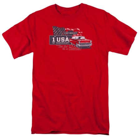 Chevy Shirt See The USA Chevrolet Red T-Shirt