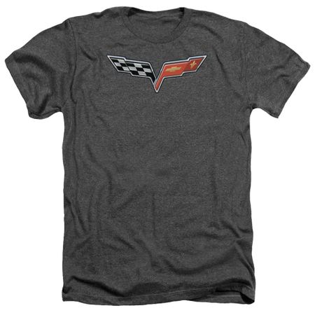 Chevy Shirt Vette Logo Heather Charcoal T-Shirt