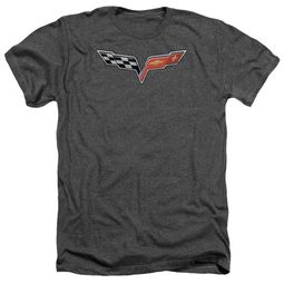 Chevy Shirt Vette Logo Heather Charcoal T-Shirt
