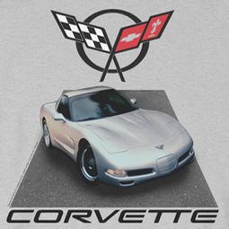 Chevy Silver 01 Vette T-shirts