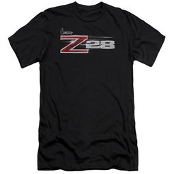 Chevy Slim Fit Shirt Camaro Z28 Logo Black T-Shirt Chevy Slim Fit Shirt Camaro Z28 Logo Black T-Shirt