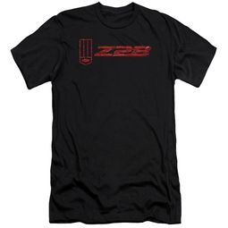 Chevy Slim Fit Shirt Camaro Z28 Logo Black T-Shirt
