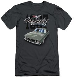 Chevy Slim Fit Shirt Chevrolet 1967 Classic Camaro Charcoal T-Shirt