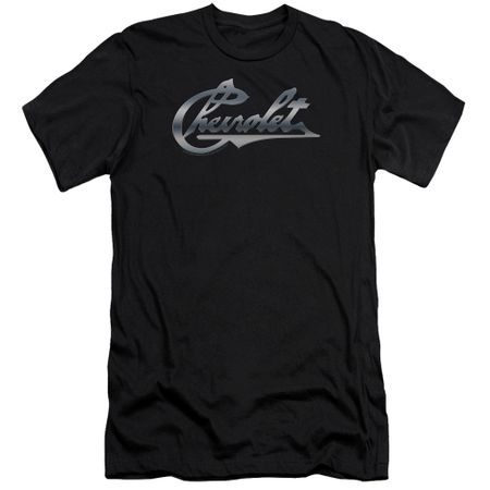 Chevy Slim Fit Shirt Chevrolet Script Black T-Shirt