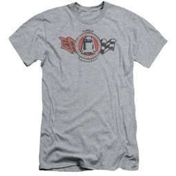 Chevy Slim Fit Shirt Gentlemen's Racer Sports Grey T-Shirt