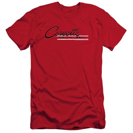 Chevy Slim Fit Shirt Retro Stingray Red T-Shirt