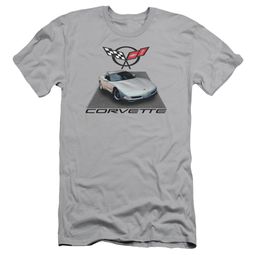 Chevy Slim Fit Shirt Silver 01 Vette Silver T-Shirt