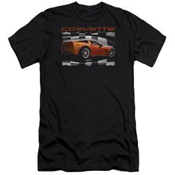 Chevy Slim Fit Shirt ZO6 checkered Black T-Shirt Chevy Slim Fit Shirt ZO6 checkered Black T-Shirt