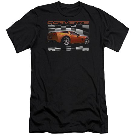 Chevy Slim Fit Shirt ZO6 checkered Black T-Shirt