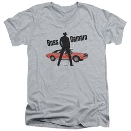 Chevy Slim Fit V-Neck Shirt Boss Sports Grey T-Shirt