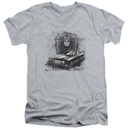 Chevy Slim Fit V-Neck Shirt Monte Carlo Sports Grey T-Shirt