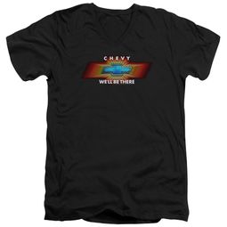 Chevy Slim Fit V-Neck Shirt We'll Be There TV Spot Black T-Shirt