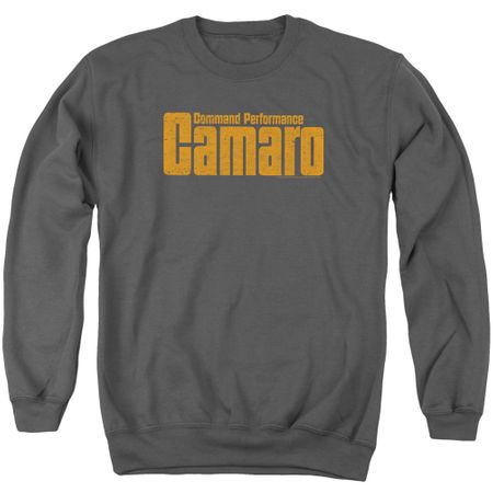 Chevy Sweatshirt Camaro Command Performance Adult Charcoal Sweat Shirt