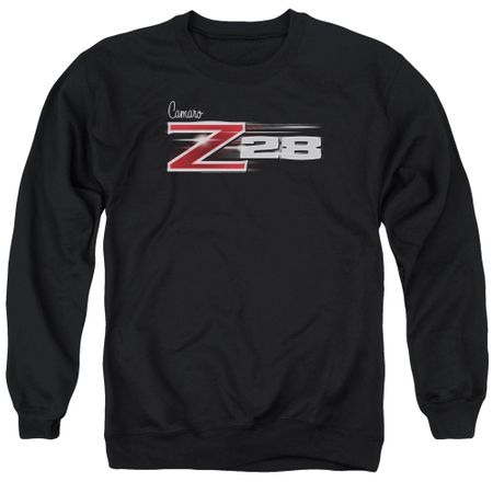 Chevy Sweatshirt Camaro Z28 Logo Adult Black Sweat Shirt