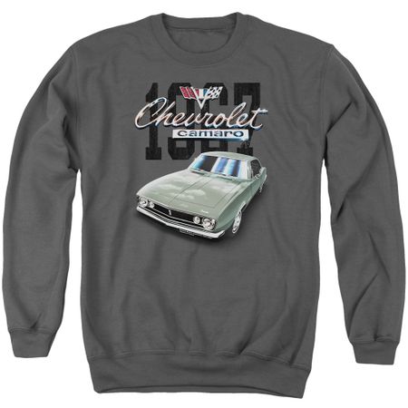 Chevy Sweatshirt Chevrolet 1967 Classic Camaro Adult Charcoal Sweat Shirt