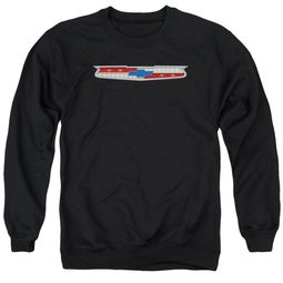 Chevy Sweatshirt Chevrolet 56 Bel Air Emblem Adult Black Sweat Shirt