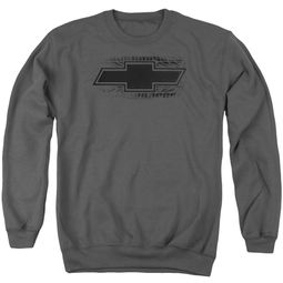 Chevy Sweatshirt Chevrolet Bowtie Tire Tread Adult Charcoal Sweat Shirt