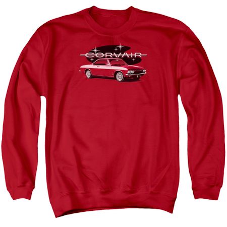 Chevy Sweatshirt Corvair Spyda Coupe Adult Red Sweat Shirt