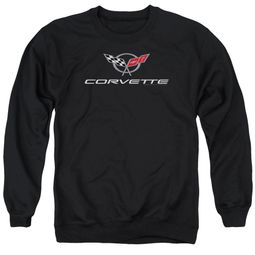Chevy Sweatshirt Corvette Emblem Adult Black Sweat Shirt Chevy Sweatshirt Corvette Emblem Adult Black Sweat Shirt