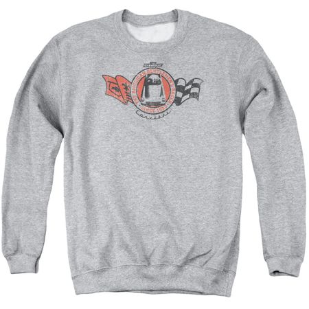 Chevy Sweatshirt Gentlemen's Racer Adult Sports Grey Sweat Shirt