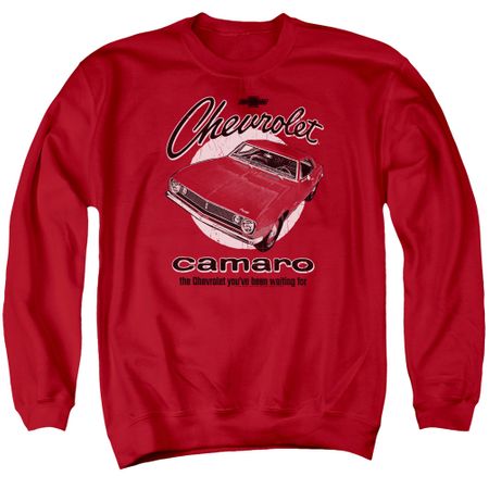 Chevy Sweatshirt Retro Camaro Adult Red Sweat Shirt