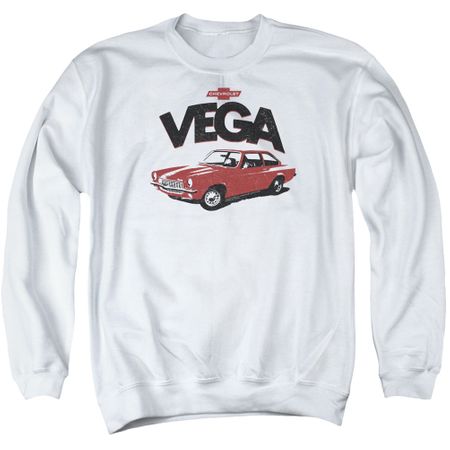 Chevy Sweatshirt Vega Adult White Sweat Shirt