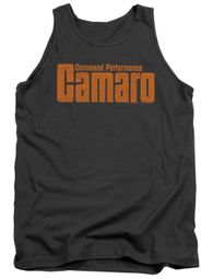 Chevy Tank Top Camaro Command Performance Charcoal Tanktop